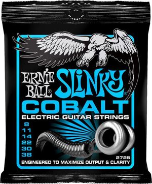 Ernie Ball Ernie Ball 2725 Cobalt Extra Slinky Electric Guitar Strings 8-38 Gauge