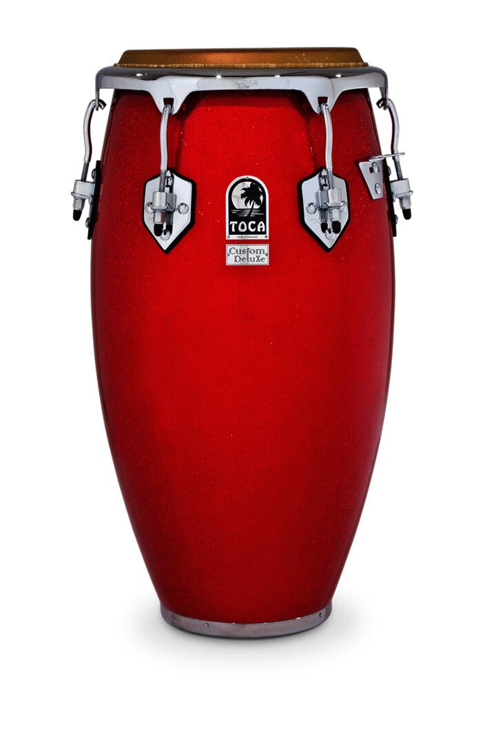 Toca Percussion Custom Deluxe Wood Congas - Red Spk FG