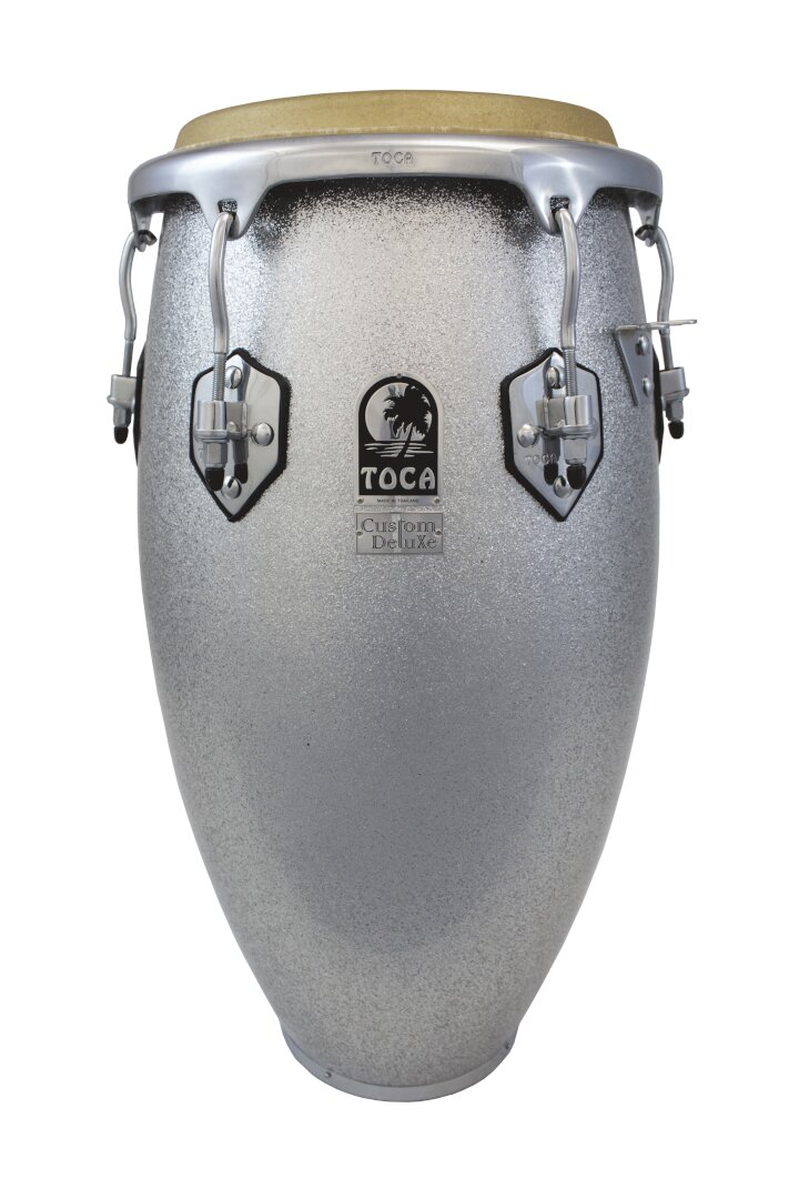 Toca Percussion Custom Deluxe Wood Congas - Silver Spk FG