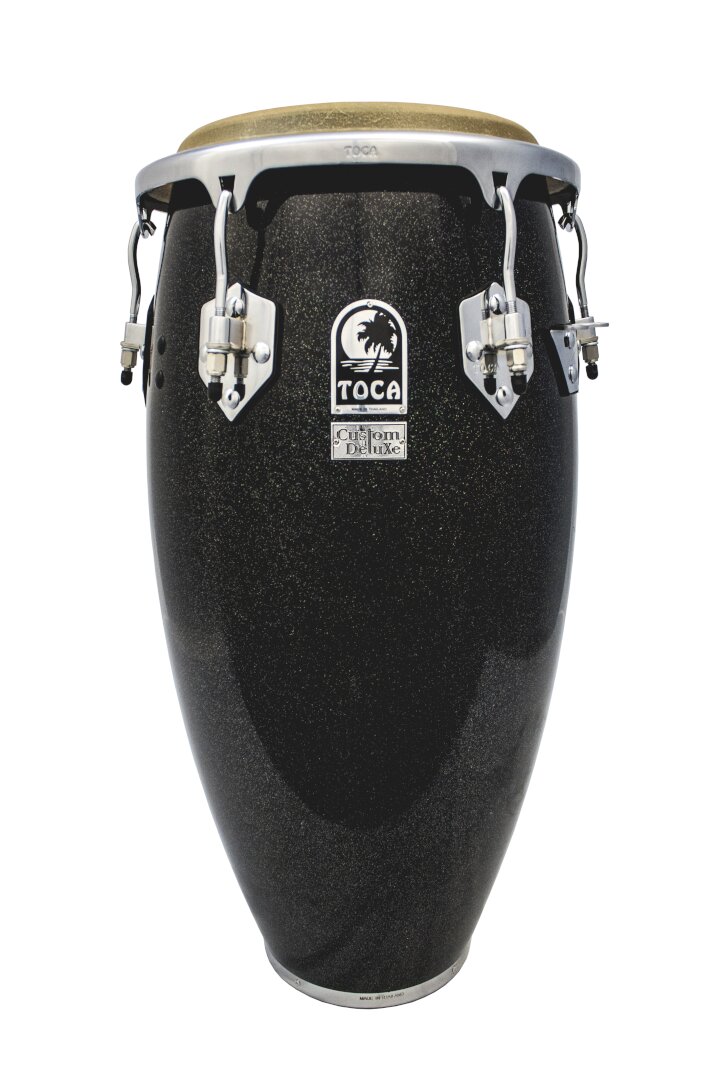 Toca Percussion Custom Deluxe Wood Quinto - Black Sparkle