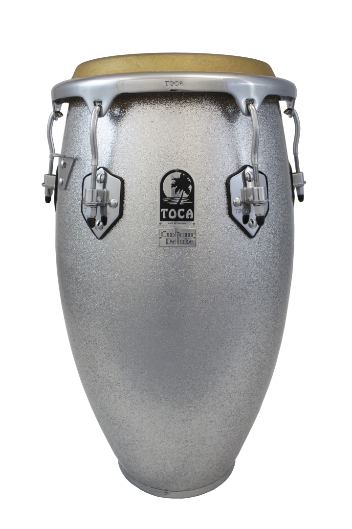 Toca Percussion TOC CDLX FBGLS TUMBA 12-1/2 - Silver Sparkle