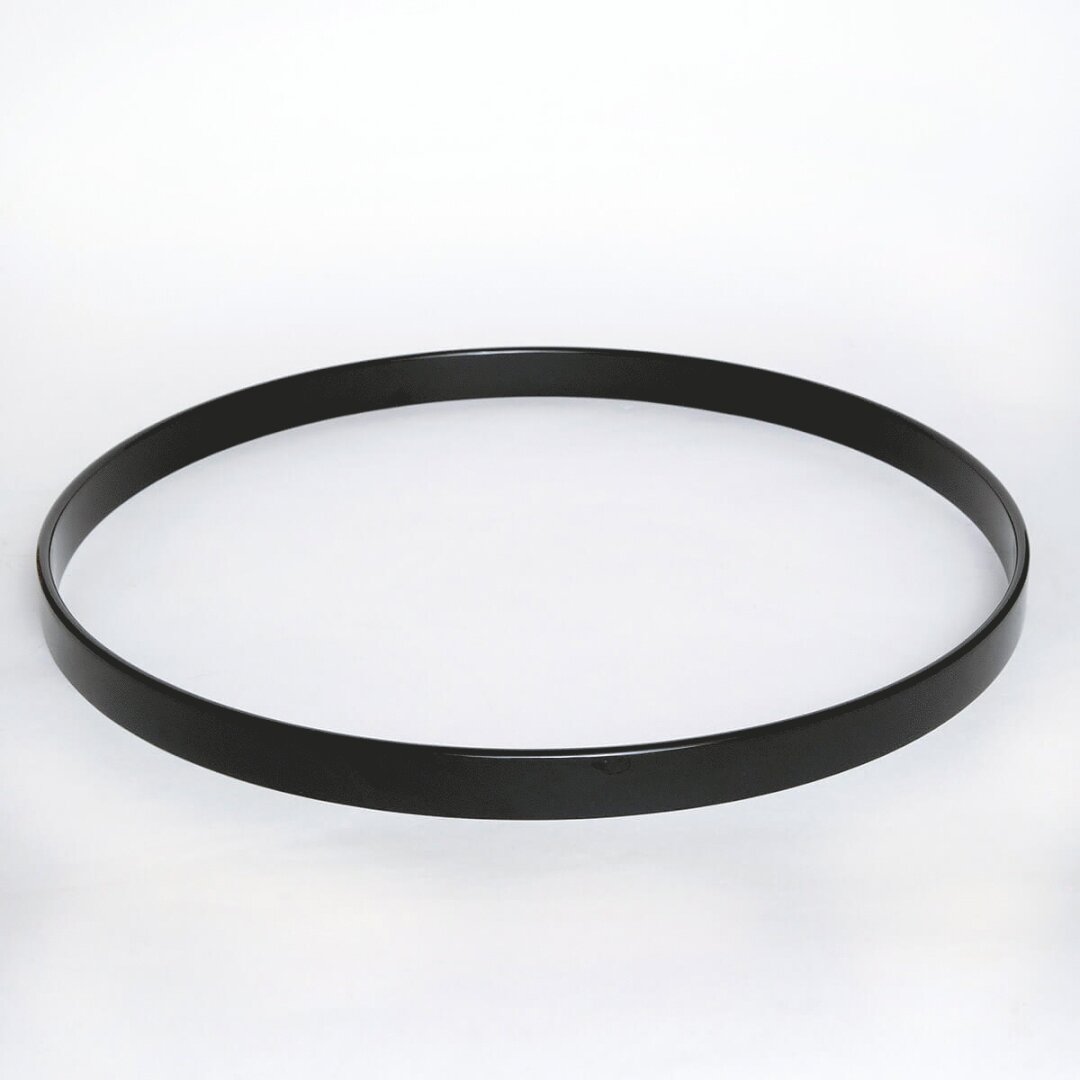 Cardinal Percussion Lacquer Hoop Black - 16"