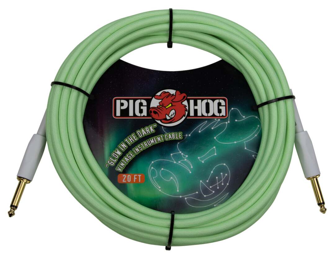 Pig Hog Pig Hog PCH20 Instrument Cable - Glow IN The Dark