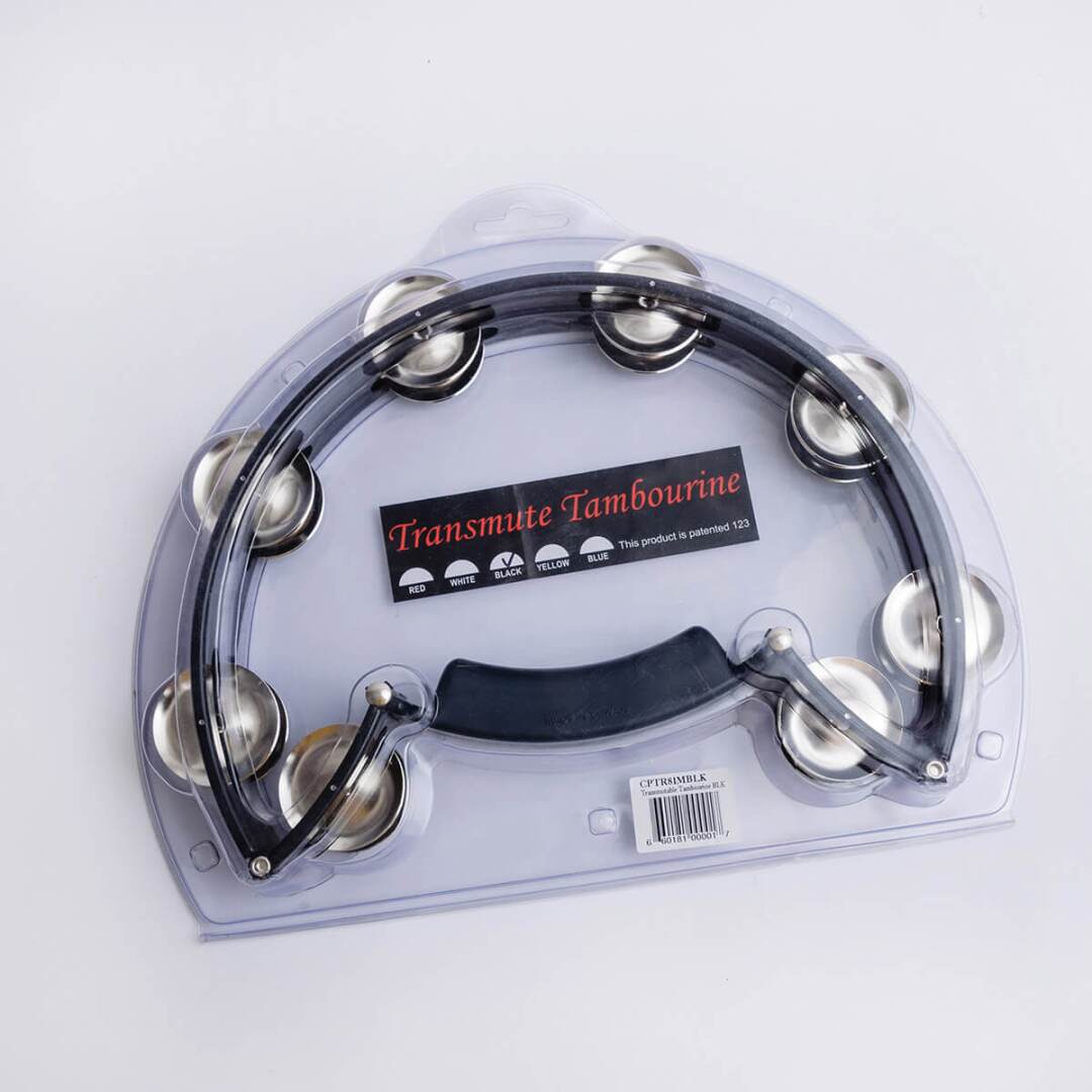 Cardinal Percussion Transmutable Tambourine - Black