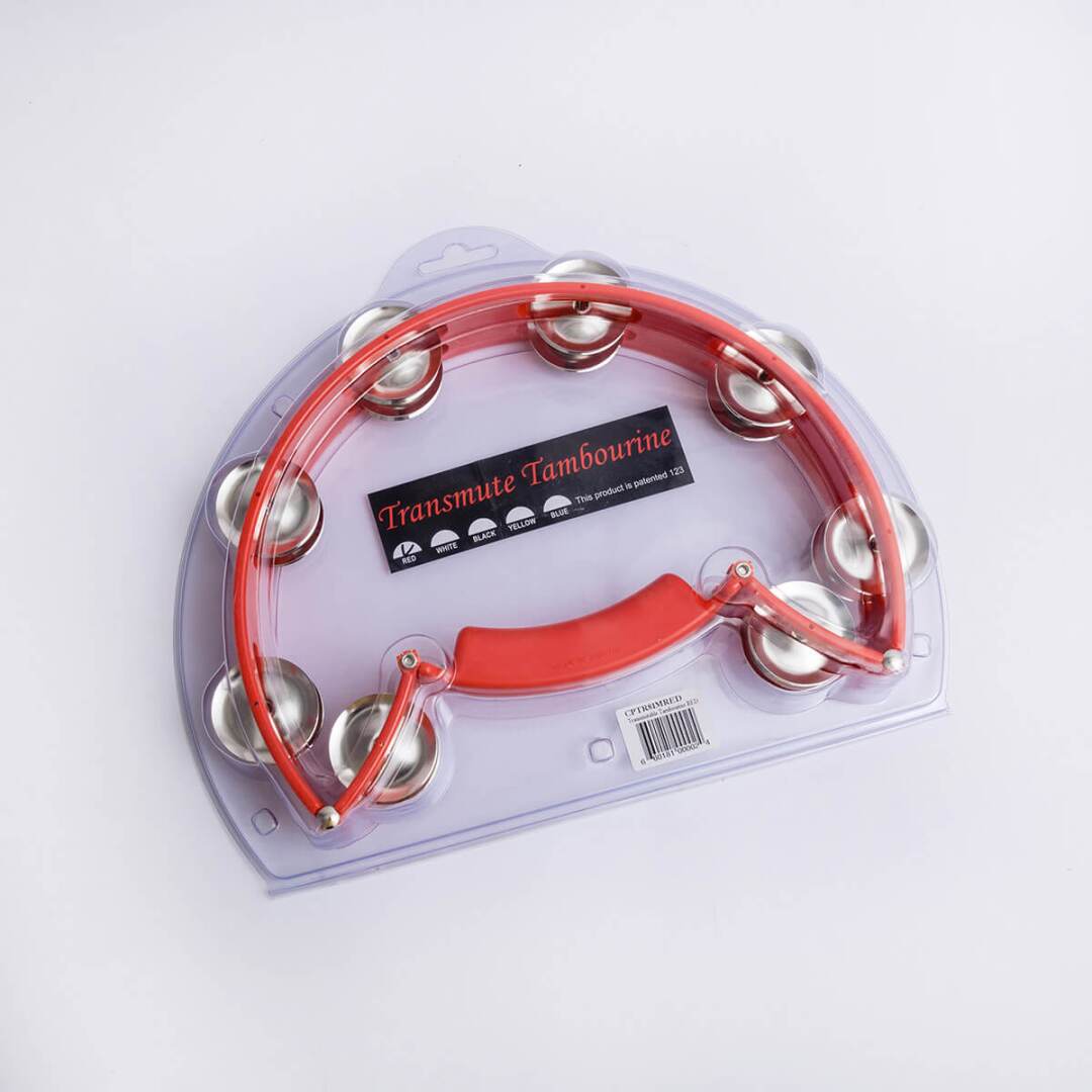 Cardinal Percussion Transmutable Tambourine - Red