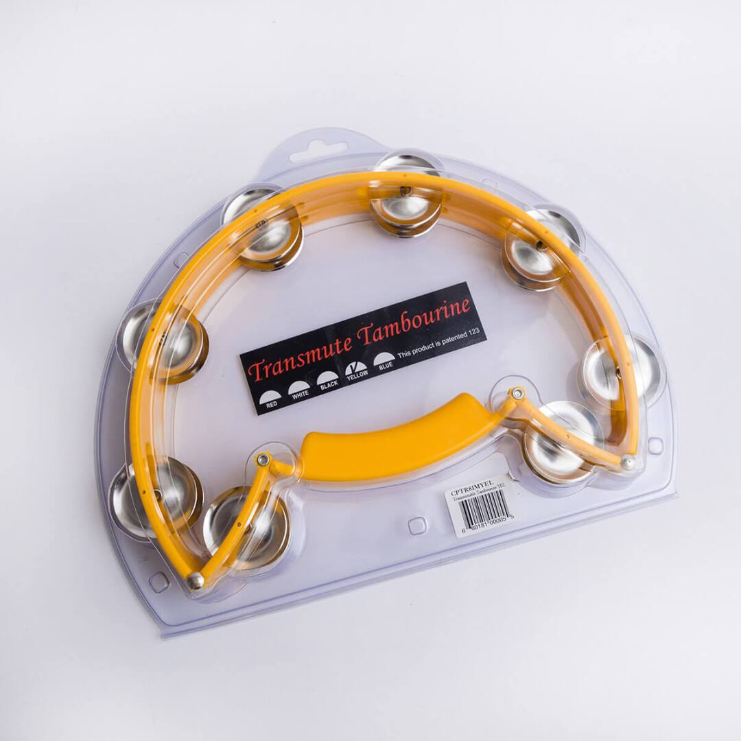 Cardinal Percussion Transmutable Tambourine - Yellow