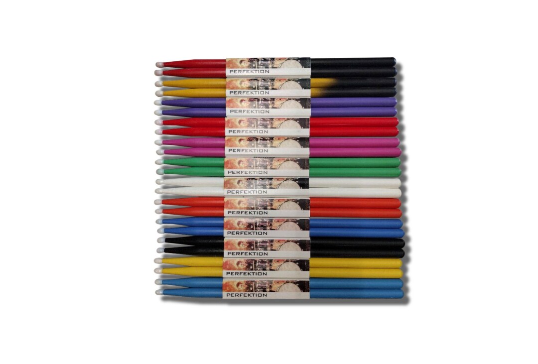 Perfekt Gear Perfektion 5A Colored Sticks with Nylon Tips - Assorted