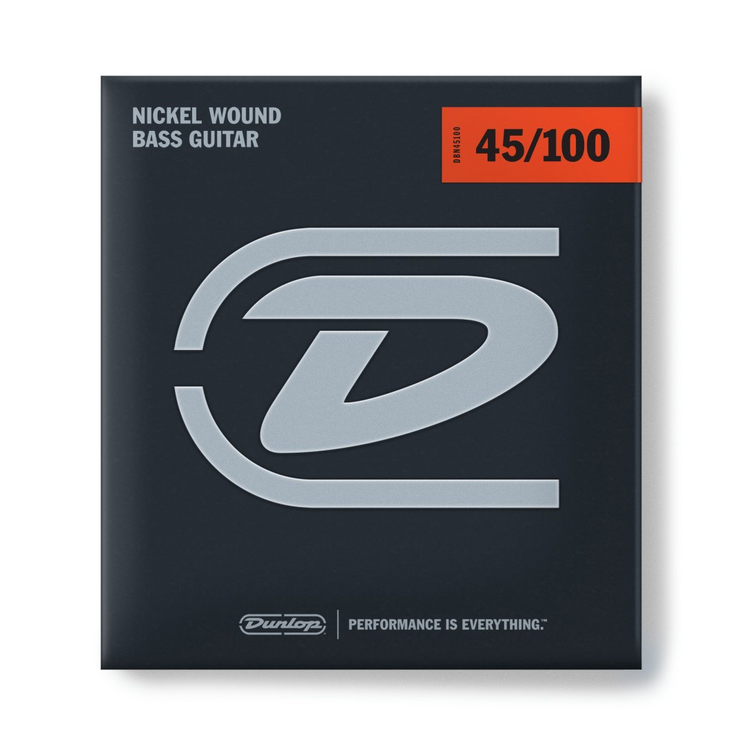 NICKEL Dunlop DBN45100 Nickel Wound Bass Strings. 45-100