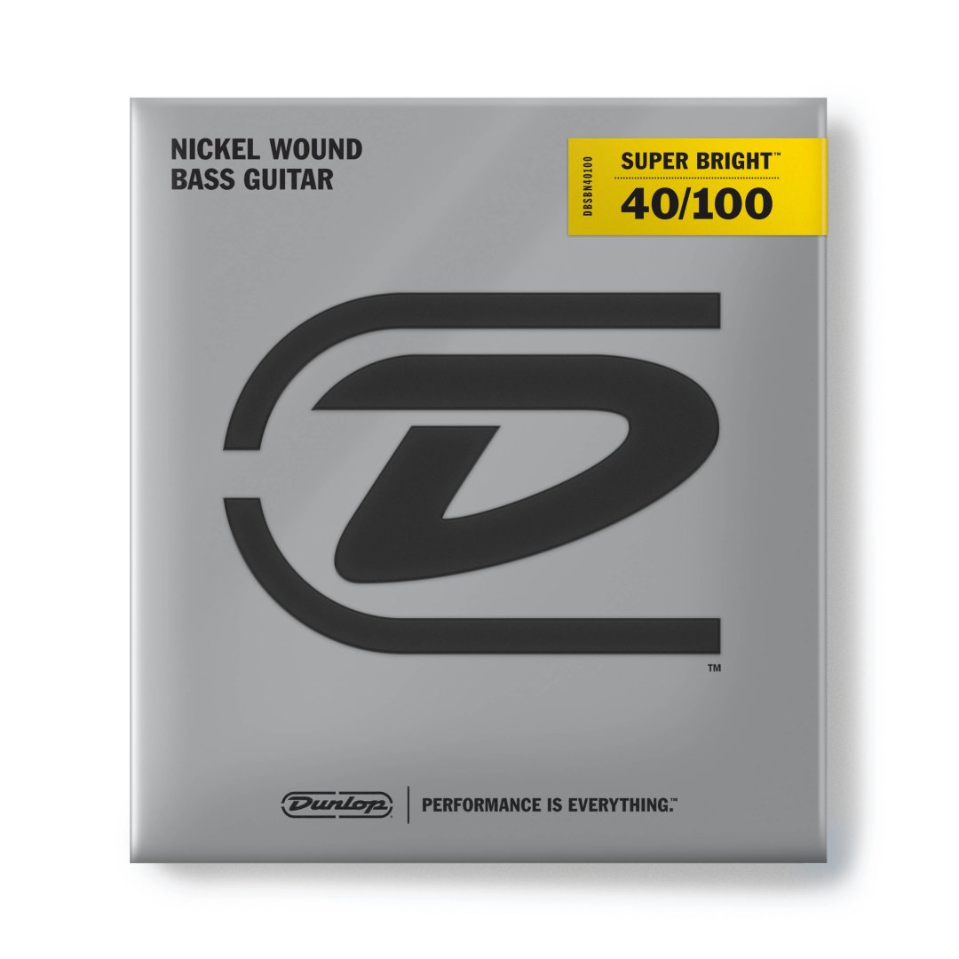 Dunlop Dunlop DBSBN40100 Super Bright Nickel Wound Bass Strings. 40-100