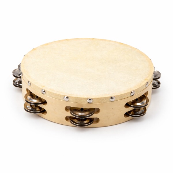 Perfekt Gear Perfekt Gear Double Row Tambourine with Head - 10� 16 Pairs of Jingles