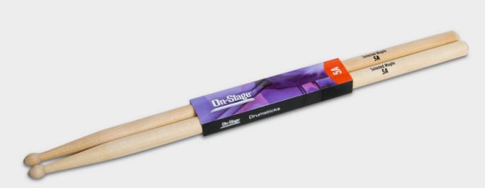 On-Stage On-Stage Wood Tip Drum Sticks Maple - 5B