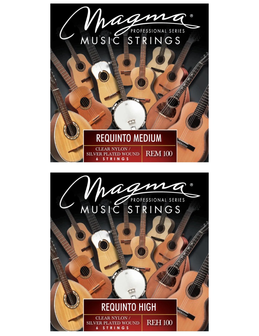 Magma Strings REQUINTO Clear Nylon/Silver Plated Wound - High