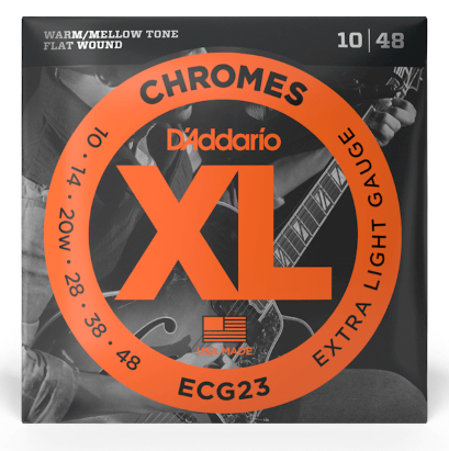 D'ADDARIO D'Addario ECG23 Chrome Extra Light Electric Guitar Strings 10-48 Gauge