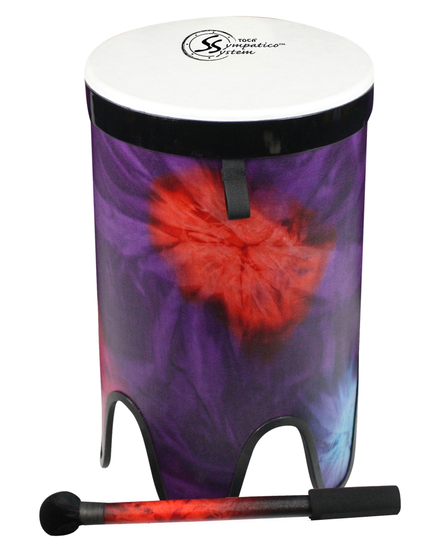 Toca Percussion Sympatico� Nesting Tom-Tom Pretuned Fiber w/ Dot- Woodstock Purple - 14� Head