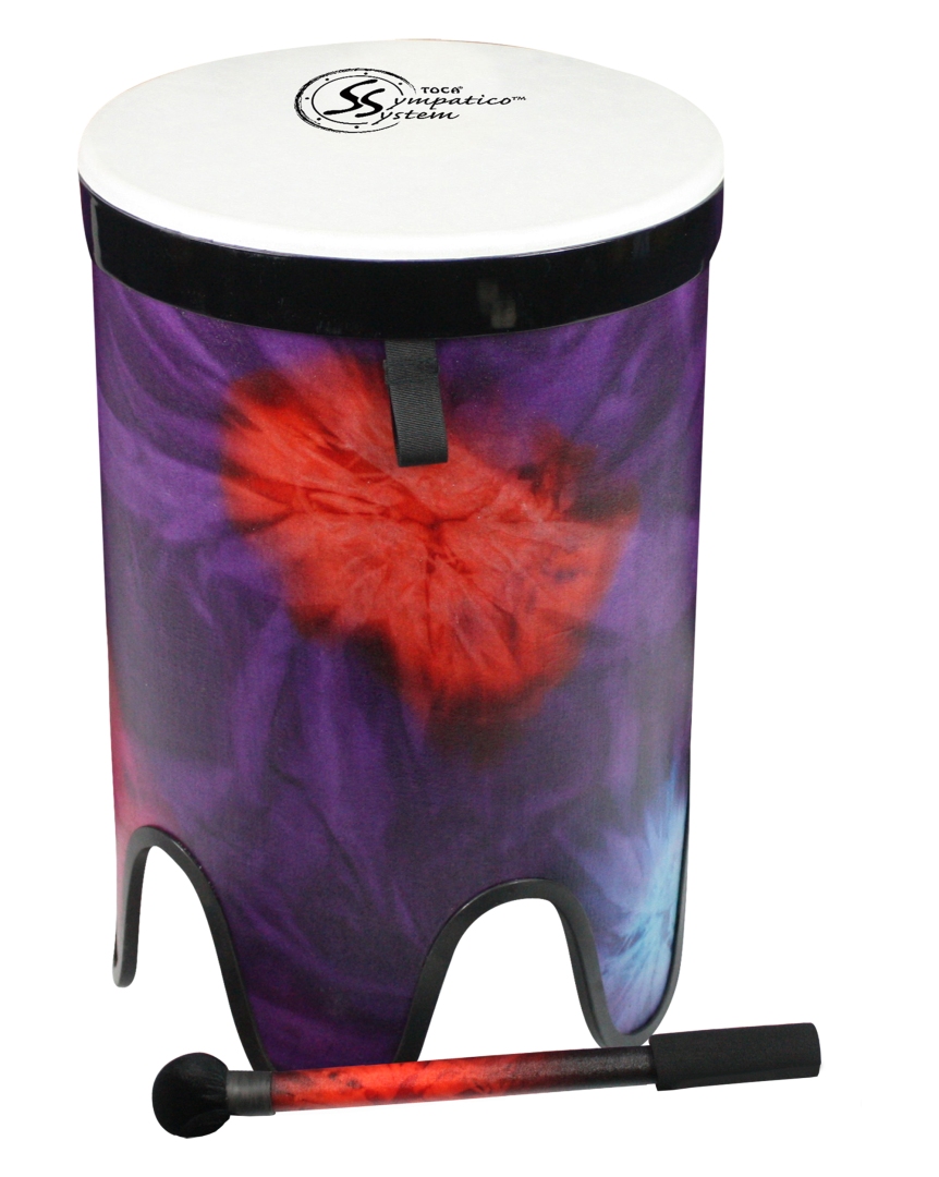 Toca Percussion Sympatico� Nesting Tom-Tom Pretuned Fiber w/ Dot- Woodstock Purple - 16" Head