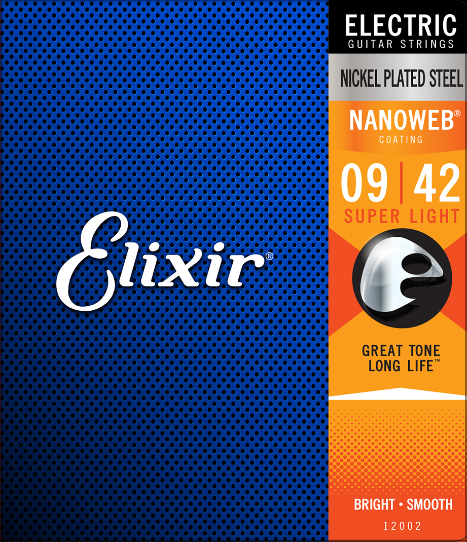 ELIXIR ELIXIR NICKEL PLATED ELECTRIC GUITAR STRING SET W/NANOWEB