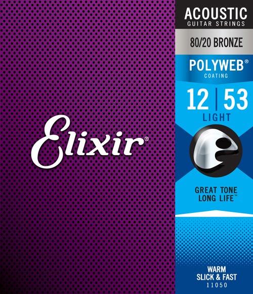 ELIXIR ELIXIR 80/20 BRONZE ACOUSTIC GUITAR STRING SET W/ POLYWEB