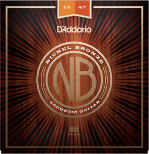 D'ADDARIO D'Addario NB1047 Nickel Bronze Extra Light Acoustic Guitar Strings 10-47 Gauge