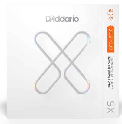 D'ADDARIO D'Addario XS Acoustic Phosphor Bronze Strings Extra Light 10-47 Gauge