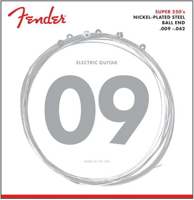 FENDER Fender 250L Super 250 Nickel-Plated Steel Electric Guitar Strings - Light 9-42