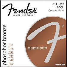 FENDER Fender 60CL Phosphor Bronze Acoustic Strings - Custom Light 11-52