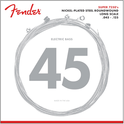 FENDER Fender 7250-5M Super Bass Nickel-Plated Steel Long Scale 5-String Bass Strings - Medium 45-125