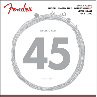 FENDER Fender 7250L Super Bass Nickel-Plated Steel Long Scale Bass Strings - Light 40-100