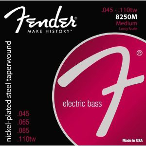 FENDER Fender 8250M Nickel-Plated Steel Taperwound Bass Strings - Medium 45-110