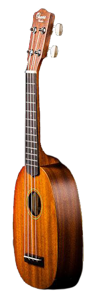 OHANA OHANA PINEAPPLE SHAPED UKULELE, 12-FRET, MAHOGANY TOP/BACK/SIDES,