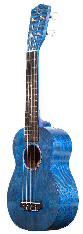 OHANA OHANA SOPRANO UKULELE, WILLOW WOOD TOP/BACK/SIDES, BLUE
