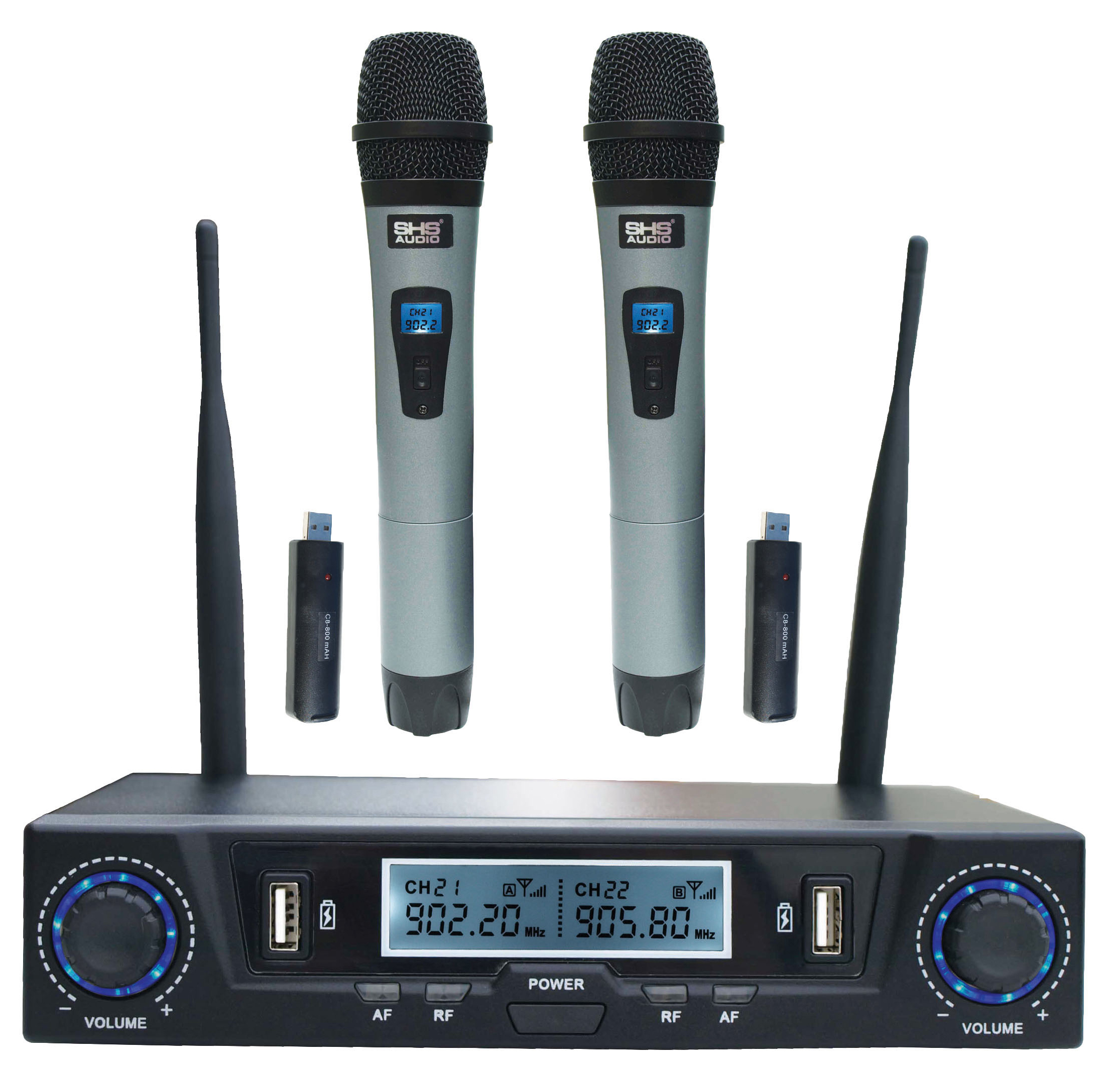 SHS SHS AUDIO DUAL HANDHELD WIRELESS SYSTEM