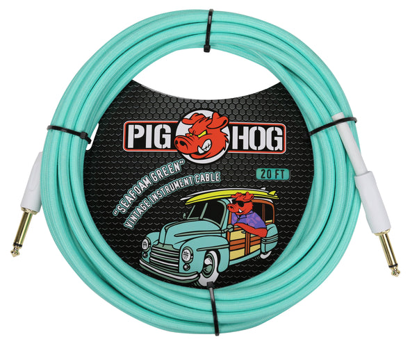 Pig Hog Pig Hog PCH20 Instrument Cable - Seafoam Green