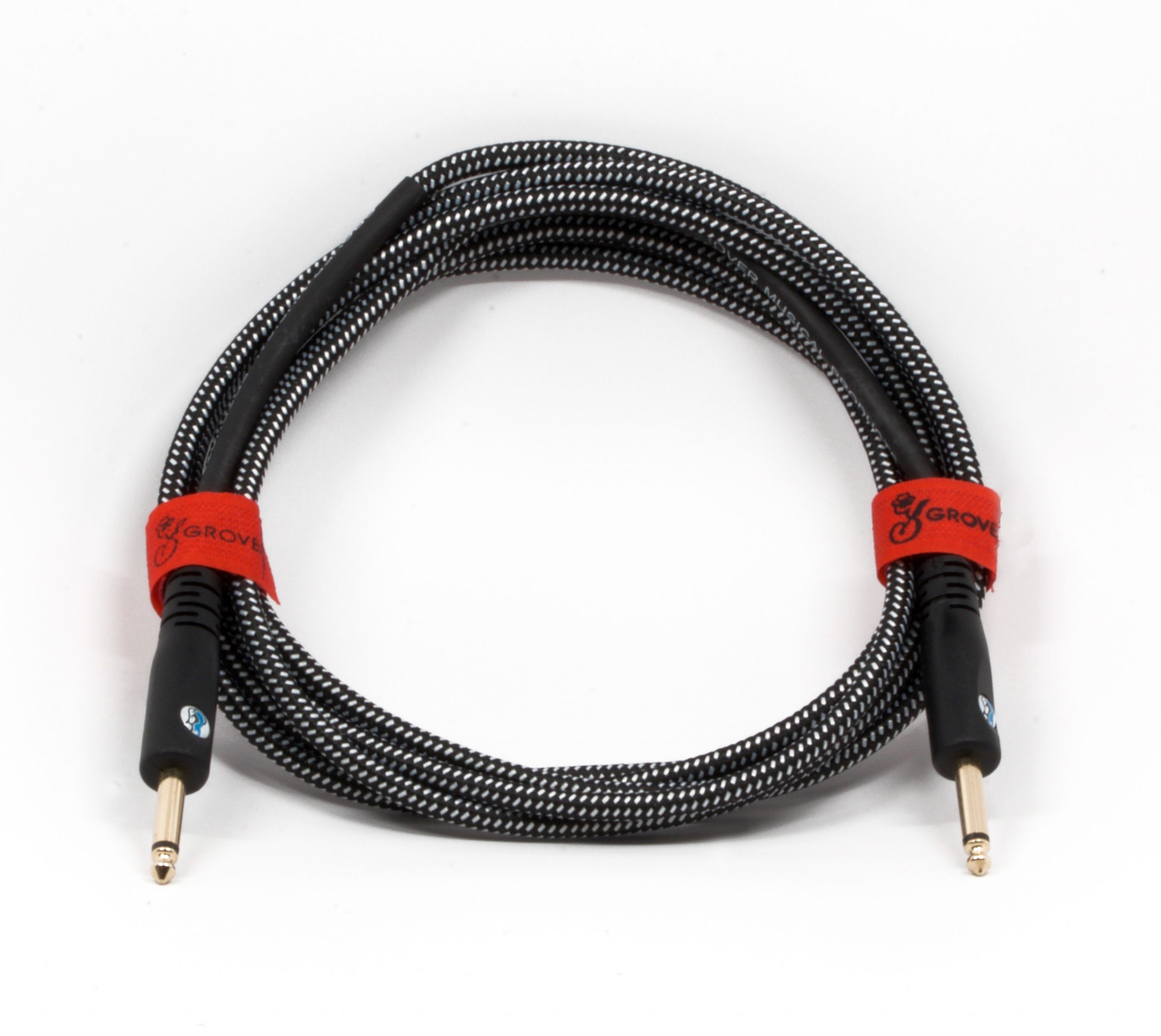 GROVER GROVER NOISELESS GUITAR/INSTRUMENT BLACK CABLE 10'