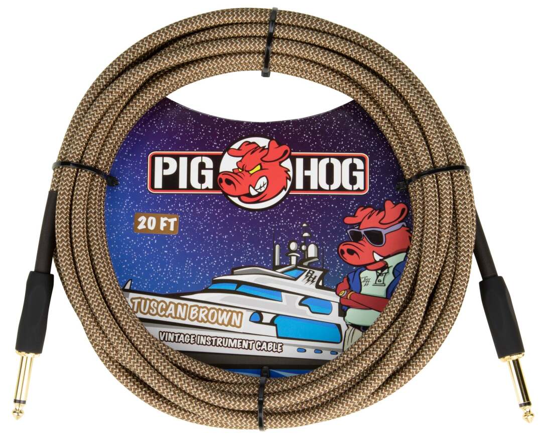 Pig Hog Pig Hog PCH20 Instrument Cable - Tuscan Brown