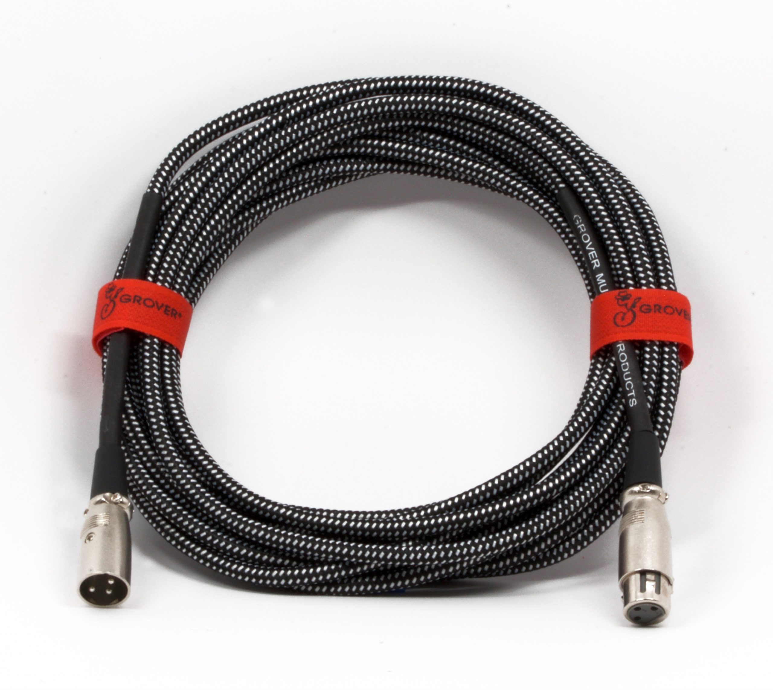 GROVER GROVER MICROPHONE XLR FEMALE TO TO XLR MALE, LOW Z CABLE 25'