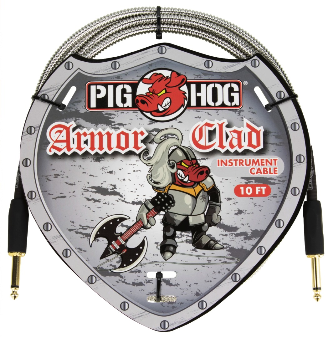 Pig Hog PIG HOG "ARMOR CLAD" INSTRUMENT CABLE, 10FT