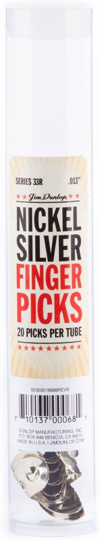 Dunlop Dunlop 33R013 Nickle Silver Finger Pick .013" (20 Pack)