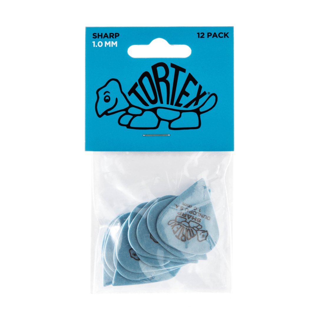 Dunlop Dunlop 412P100 Tortex Sharp Guitar Pick 1.00mm (12 Pack)