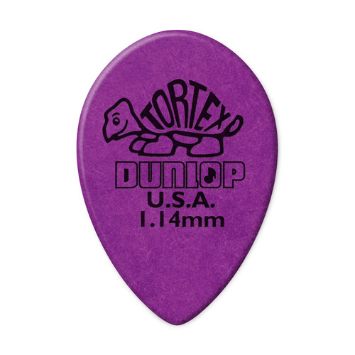 Dunlop Dunlop 423R114 Tortex Small Teardrop Guitar Pick 1.14mm (36 Pack)