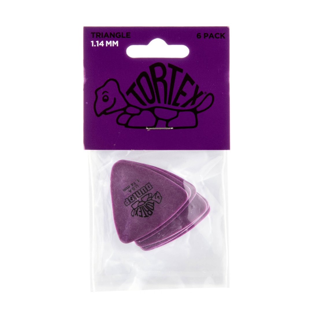 Dunlop Dunlop 431P114 Tortex Triangle Guitar Pick 1.14mm (6 Pack)