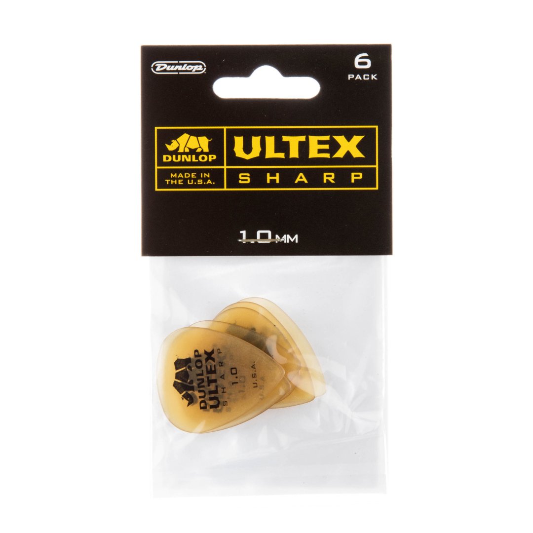 Dunlop Dunlop 433P100 Ultex Sharp Guitar Pick 1.0mm (6 Pack)