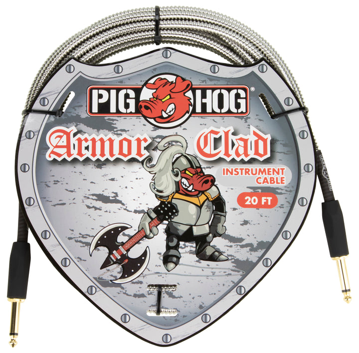Pig Hog PIG HOG "ARMOR CLAD" INSTRUMENT CABLE, 20FT