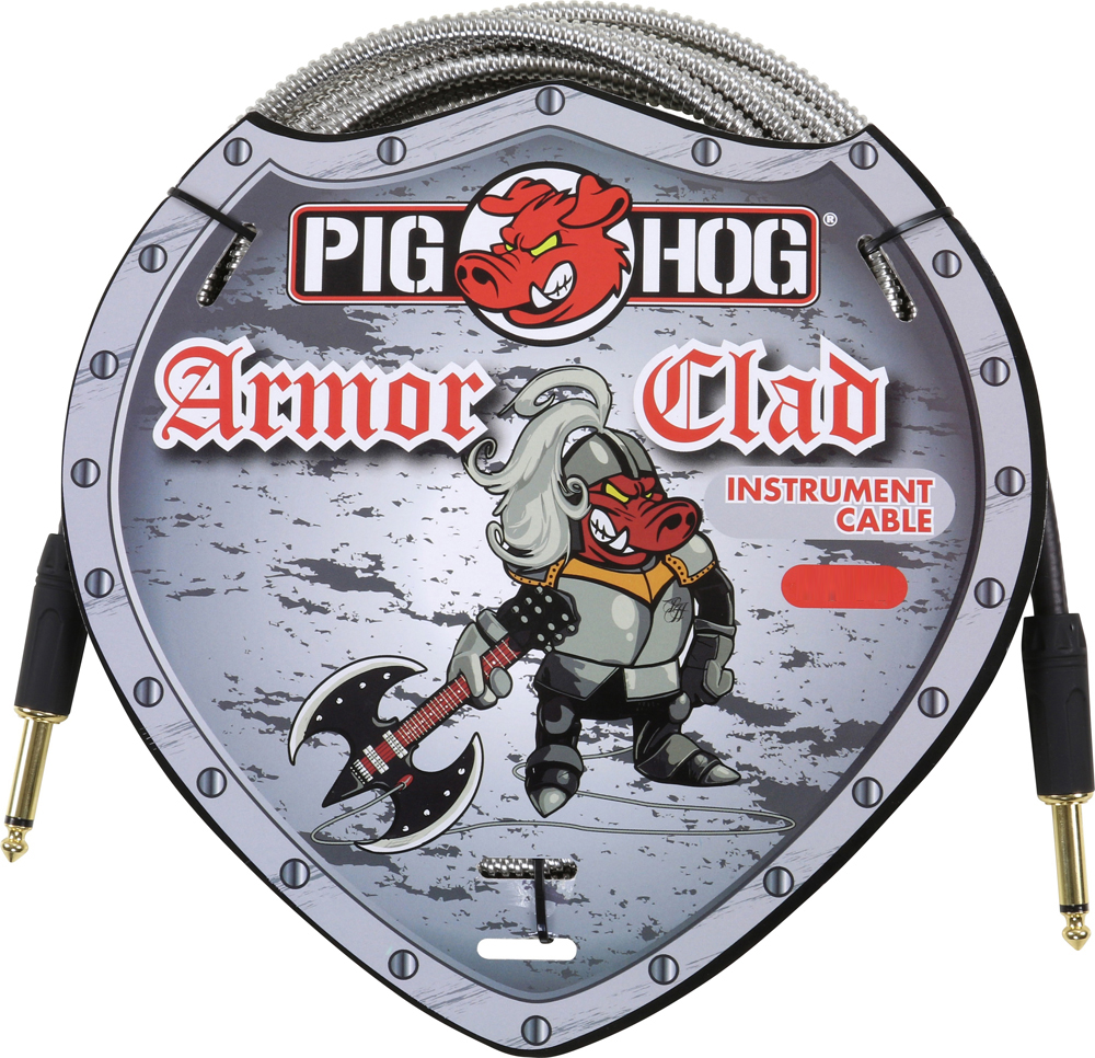 Pig Hog PIG HOG ARMOR CLAD INSTRUMENT CABLE, 20ft