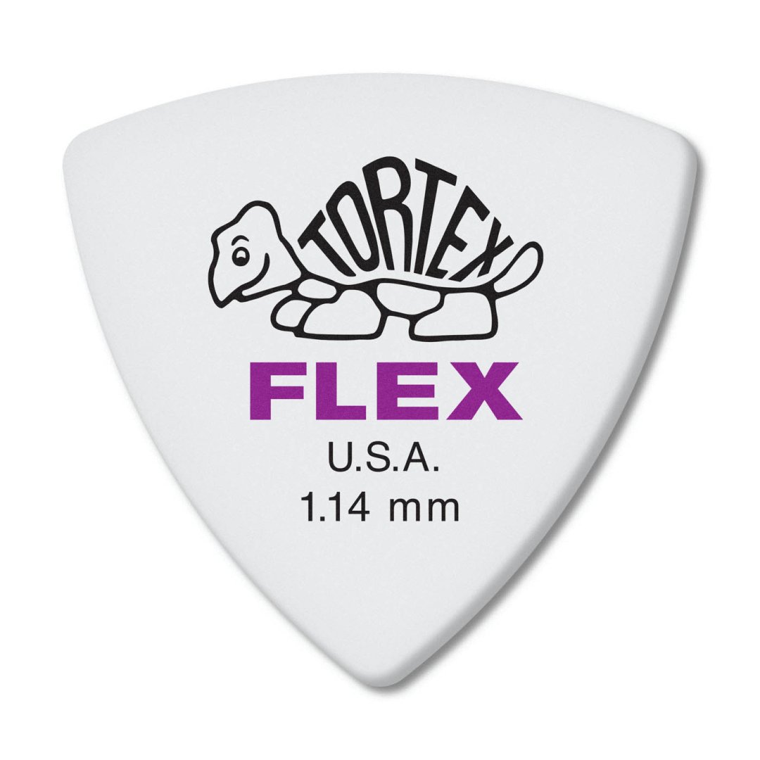 Dunlop Dunlop 456R114 Tortex Flex Triangle Guitar Pick 1.14mm (72 Pack)