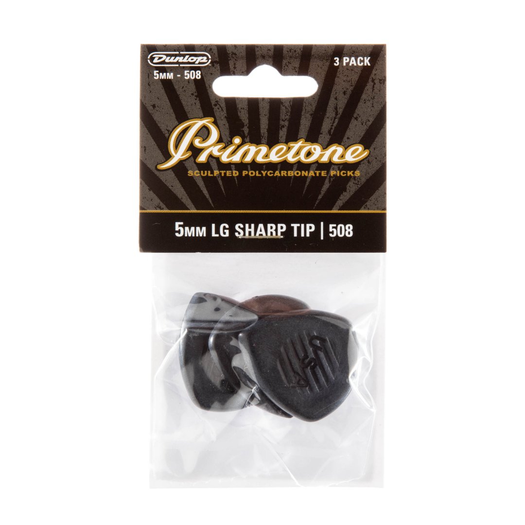 Dunlop Dunlop 477P507 Primetone Classic Large Sharp Guitar Pick. 5.0mm (3 Pac