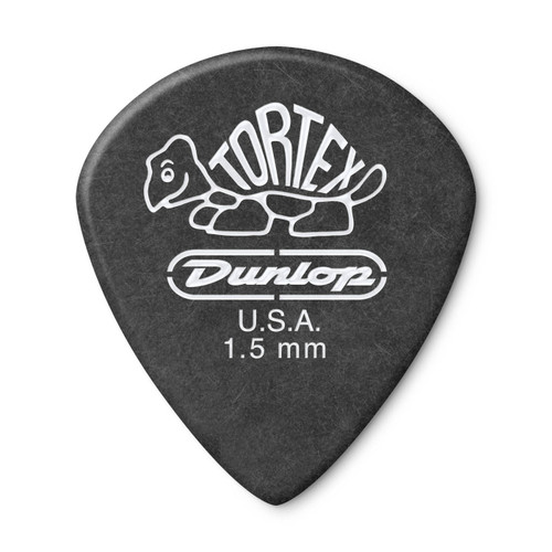 Dunlop Dunlop 482R150 Tortex Pitch Black Jazz III Guitar Pick 1.50mm (72 Pack