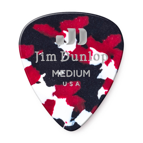 Dunlop Dunlop 483R06MD Celluloid Guitar Pick. Medium Confetti (72 Pack)