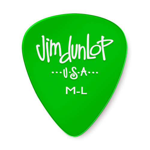 Dunlop Dunlop 486RML Gels Guitar Pick. Medium-Light Green (72 Pack)