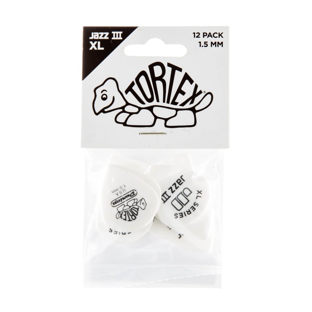 Dunlop Dunlop 498P150 Tortex Jazz III XL Guitar Pick 1.50mm (12 Pack)