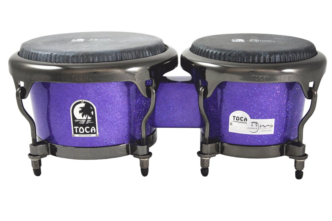 Toca Percussion Toca Jimmie Morales Bongos - Purple Sparkle